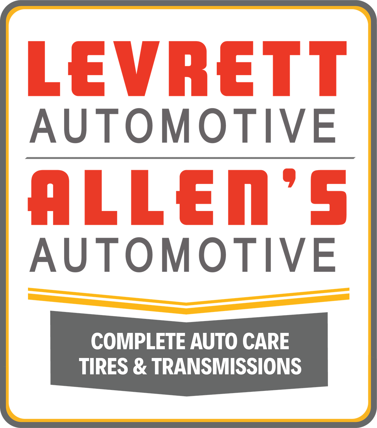 Levrett Automotive & Allen’s Automotive Logo